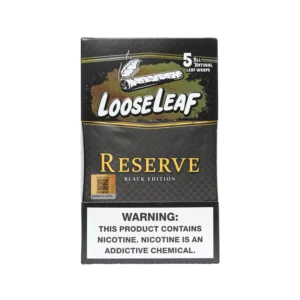 RESERVE BLACK EDITION LOOSELEAF WRAPS (40 COUNT) - Loose Leaf Wraps